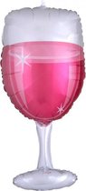folieballon Supershape Rose Glass 48 x 93 cm roze