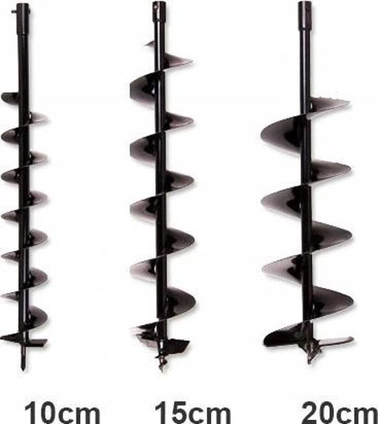 Zipper Benzine Grondboor ZI-ELB70 - 70 cm - 1,65 KW - 3000 1/min| inclusief 3 Boren (100/150/200 mm) van Zipper — afbeelding 2