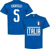 Italië Locatelli 5 Team T-Shirt - Blauw - XXL