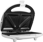 Tristar Tosti ijzer - Tosti-ijzer Compact grill 750W - Tosti apparaat Wit