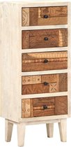 Ladekast 45x30x105 cm massief gerecycled hout