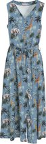 Cassis Dames Cassis - Jurk in viscose met savanneprint - Jurk - Maat 38