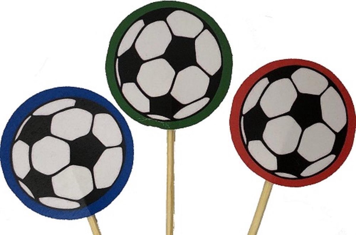 24 caissettes + 24 cake toppers Football - ScrapCooking®