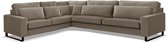 2 H 3 Hoekbank CORNERDESIGN velvet stof taupe
