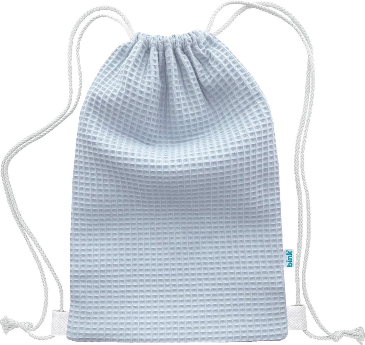 BINK Bedding Gymtas / Zwemtas Pique (wafel) blue 40 x 28 cm - kleuter - peuter