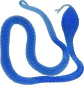 slijmfiguur slang 5 cm blauw