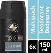 Axe Leer & Koekjes For Men - 150 ml - Deodorant Spray - 6 stuks - Voordeelverpakking