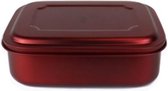 Boîte à lunch en acier inoxydable rouge 1 litre