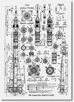 Russisch Ruimte Programma Soyuz-U2 Print Poster Wall Art Kunst Canvas Printing Op Papier Living Decoratie  CD1206