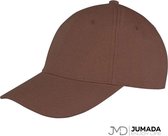 Jumada's Baseball Cap - Baseball Pet - Met 6 Panelen - Katoen - Bruin