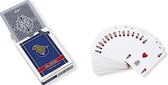 speelkaarten 8,8 x 6,3 cm pvc blauw 55-delig