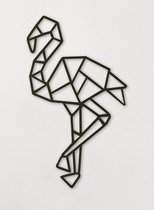 Wanddecoratie Polygon | Flamingo - XL (47x80cm)