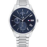 Tommy Hilfiger heren horloge analoog quartz One Size Zilver 32018459
