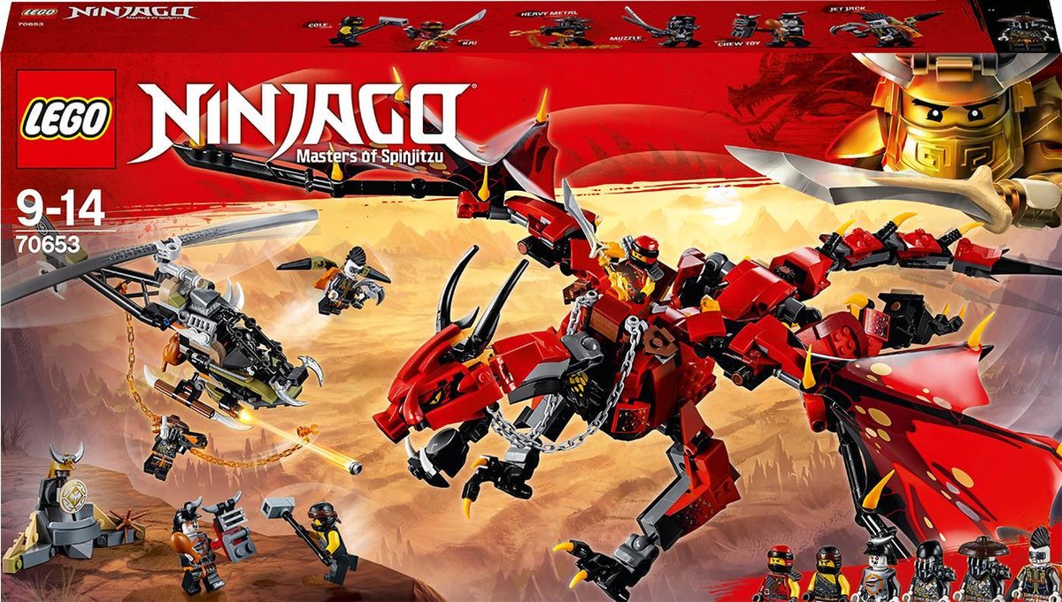 LEGO®-NINJAGO® Le dragon Firstbourne Jeu pour Enfant 9 Ans et
