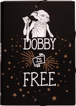 Harry Potter Foldermap Dobby Junior A4 34 X 25,5 Cm Zwart/wit