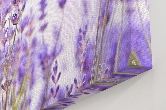 Artaza Toile Peinture Violet Lavande Fleurs - 80x100 - Groot - Photo sur Toile - Impression sur Toile