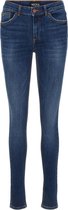 Pieces PCDELLY SKN MW DB338-BA/NOOS Dark Blue Denim Dames Jeans - Maat L X L32