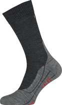 FALKE TK5 heren wandelsokken - antraciet grijs (asphalt melange) -  Maat: 39-41