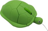 Funny Mouses - Schildpad - Bedrade Computermuis - Wit - Grappige computergadgets & -accessoires