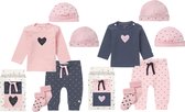Noppies Tweeling Meisjes cadeauset (10 delig) Roze Blauw - Maat 62