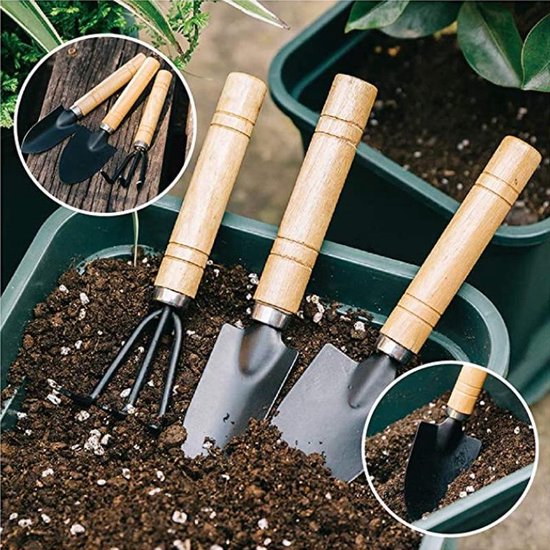 10-delige Mini Bloementuingereedschapset - ideaal voor op balkon , bloementuintje of bonsai boomjes - leuk kado voor de feestdagen van Esschert Design — afbeelding 5