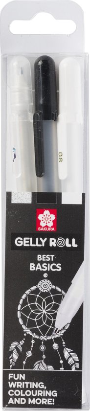 Sakura Gelly Roll Mixed Set 3 Clear Zwart Wit