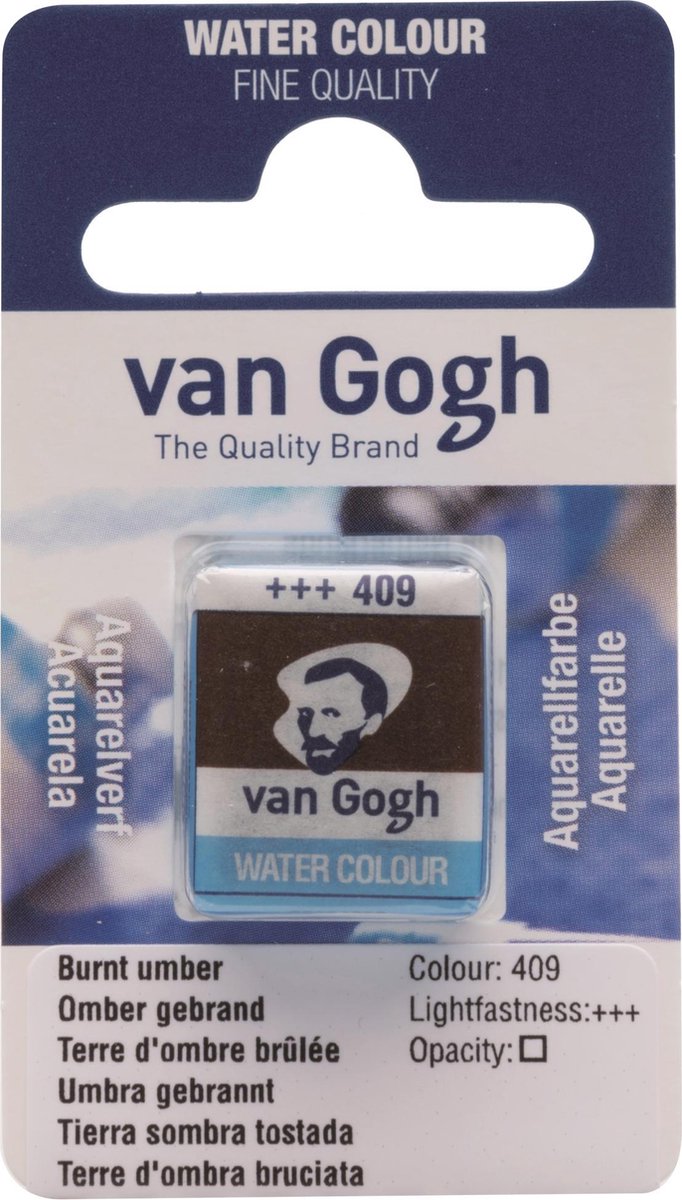 Van Gogh water colour napje Burnt Umber (409)