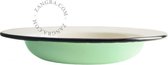 Zangra emaille diep bord Ø 24 cm - munt