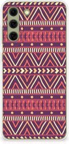 Telefoonhoesje Samsung Galaxy S21FE Leuk TPU Backcase Aztec Purple