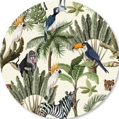 Muurcirkel jungle 50cm | babykamer decoratie | wanddecoratie