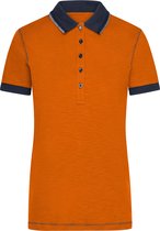 James & Nicholson Poloshirt - urban - oranje - dames - polo M