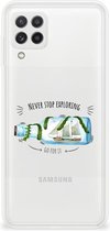 Bumper Hoesje Geschikt voor Samsung Galaxy A22 4G | M22 Smartphone hoesje Boho Bottle