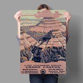 National Treasure Grand Canyon Print Poster Wall Art Kunst Canvas Printing Op Papier Met Waterproof Inkt 30x42cm Multi-color