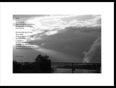 Acacia – Loire 2 – maçonniek gedicht in fotolijst zwart aluminium 30 x 40 cm