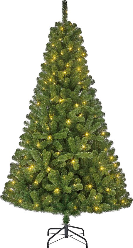 Black Box Trees Charlton Kunstkerstboom met LED Verlichting – H215 x Ø127 cm – Groen