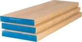 ZANDEE massief eiken wandplank / boekenplank - 100x22x4cm - Rechte kanten