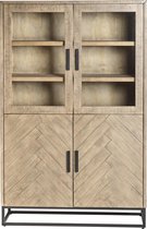 Buffetkast Fishbone 110 Cm - Hout - Grijsbruin  Furn4All | Grijsbruin | 170 x 110 x 45 cm
