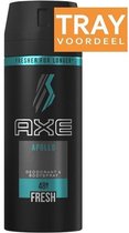 Axe Apollo For Men - 150 ml - Anti-Transpirant Deodorant Spray - 6 stuks - Voordeelverpakking