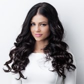 Extensions de cheveux humains Remy bouclés 18 - noir 1 #