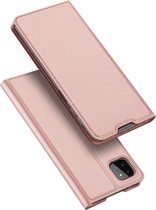 Dux Ducis - Slim bookcase hoes - Samsung Galaxy A22 5G - Rose Goud