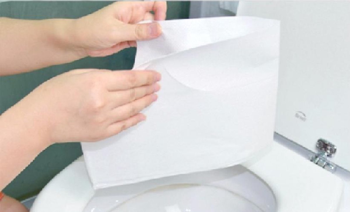 100 stuks - Toilet Seat Cover papier - 100% recycled hygiënisch papier -... | bol.com