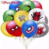 Spiderman Ballonnen Versiering 12 stuks - Multi