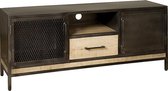 Tv-meubel | alexandra | mangohout | patina | 153 x 40 x 62(h) cm