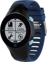 Horlogebandje Geschikt voor Garmin Forerunner 610  Blauw - Siliconen - Horlogebandje - Polsbandje - Bandjes.nu - Polsband