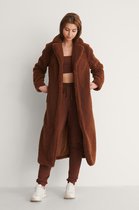 NA-KD Oversized Teddy jas Dames - Maat EU 42