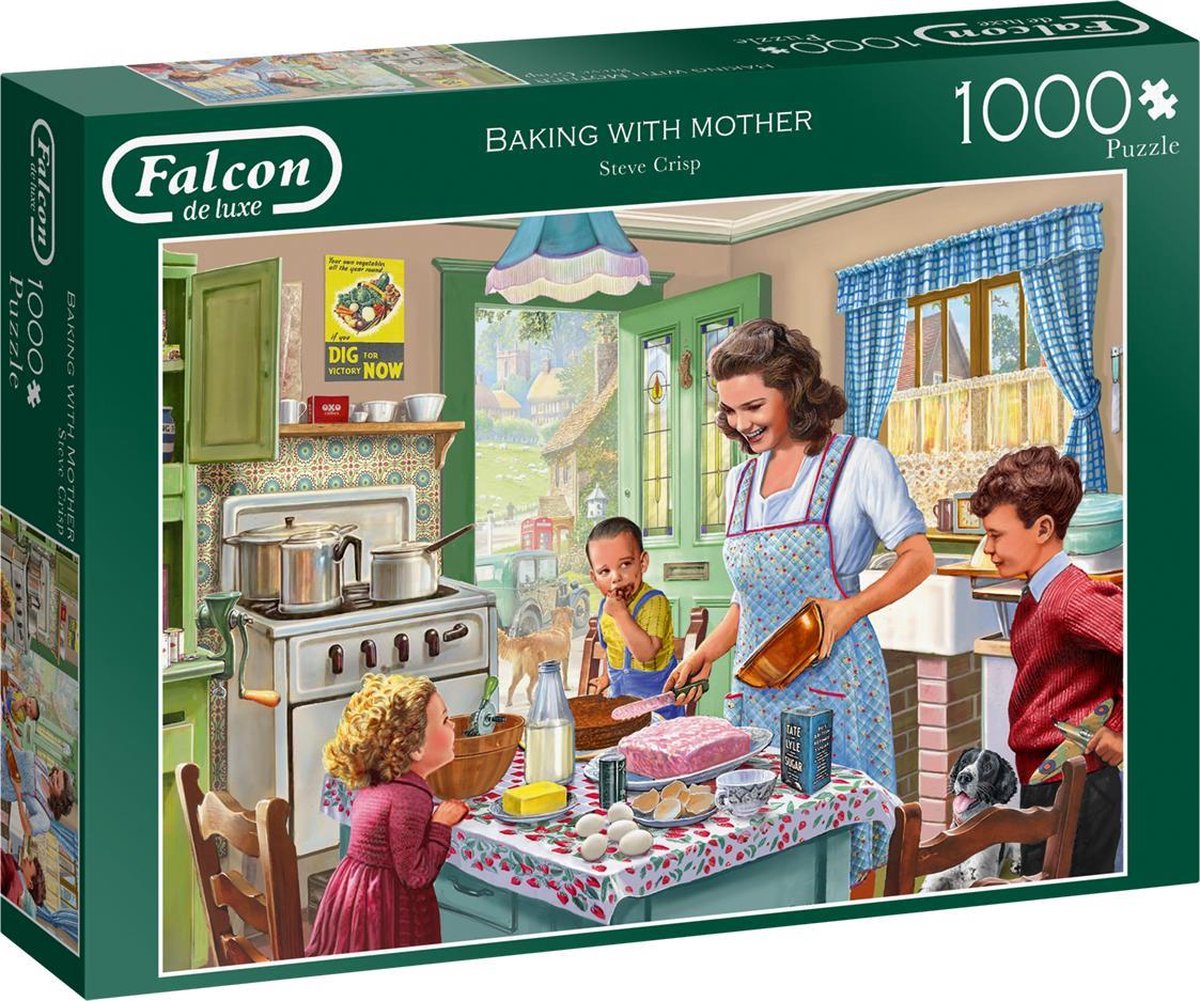Falcon puzzel Baking with Mother - Legpuzzel - 1000 stukjes - Falcon