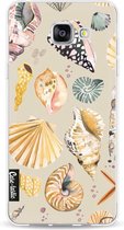 Casetastic Samsung Galaxy A5 (2016) Hoesje - Softcover Hoesje met Design - Sea Shells Sand Print