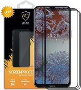 3-Pack Nokia G10 - Nokia G20 Screenprotectors - MobyDefend Gehard Glas Screensavers - Zwarte Randen - Glasplaatjes Geschikt Voor Nokia G10 - Nokia G20