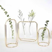 Luxaliving - Set van 3 vazen - Bloemen - Decoratie - Geschikt voor droogbloemen en stekjes - Woonaccessoires