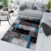 Tapiso Jawa Vloerkleed Antraciet Blauw Karpetten Tapijt Maat- 240x330